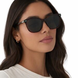 NIB Diff Beth III Sunglasses With Turquoise Accents